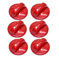6PCS Universal Gas Stove Control Knobs Replacement Gas Burner Range Control Knob Top Burner Control Dial Knob Range Oven Replacement Ignition Rotary Switch