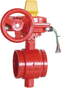 4" MECH GROOVED BUTTERFLY VALVE WITH TAMPER SWITCH, normally OPEN, UL/FM