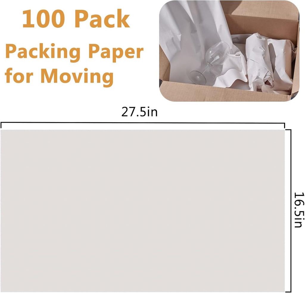 Packing Paper Sheets for Moving,Newsprint Paper Large Sheets for Fragile Items