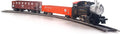 HO Scale 1:87 Electric Train Sets, Black Locomotive Trainset with Remote Control Track Power Pack and Speed