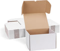 10x8x6 White Shipping Boxes Set of 15, Corrugated Cardboard Mailer Boxes for Packaging Small Business Mailing Gifts