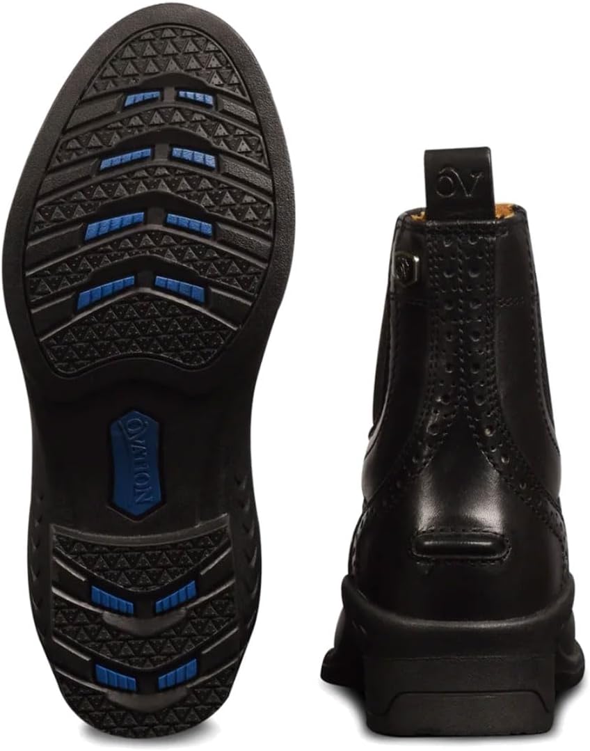 Women's Comfortable Durable Warm Water-Resistant Leather Equestrian Horse Riding Tuscany Zip Paddock Boot
