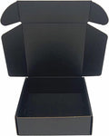 Black Shipping Boxes 10x10x4 Inch Cardboard Storage Mailer Box 15 Pack