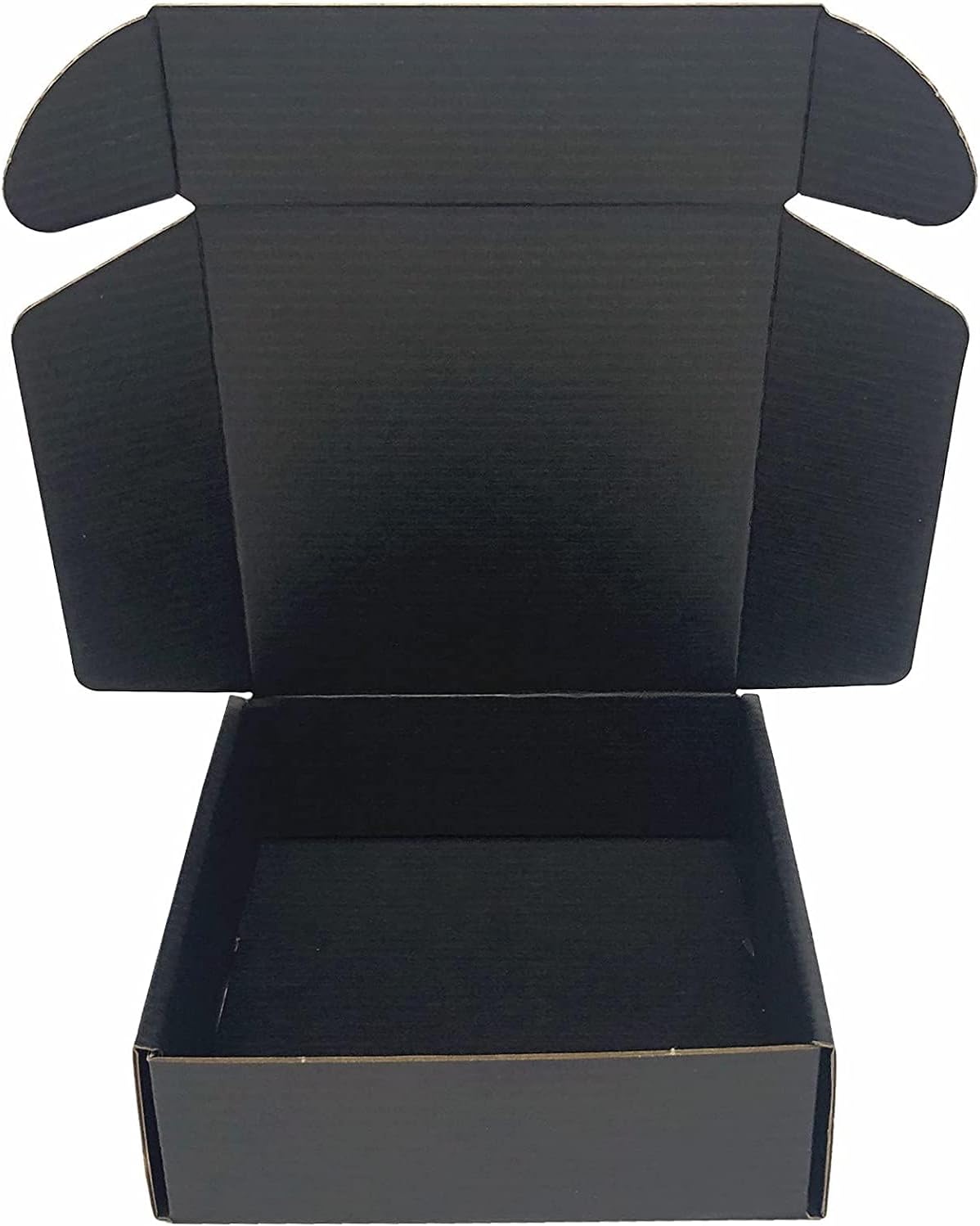 Black Shipping Boxes 10x10x4 Inch Cardboard Storage Mailer Box 15 Pack
