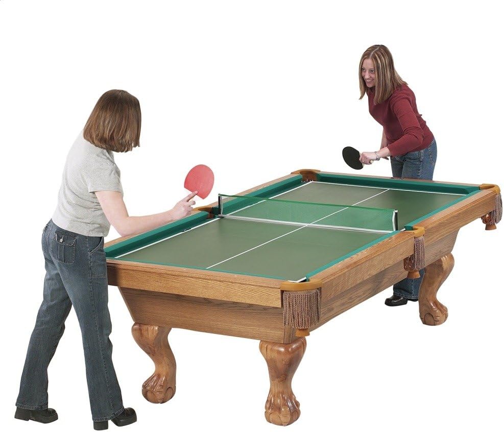 3-in-1 Portable Table Tennis Top, Turn Any Surface into a Game Table for Quick Paced Fun in Any Location, Green, one