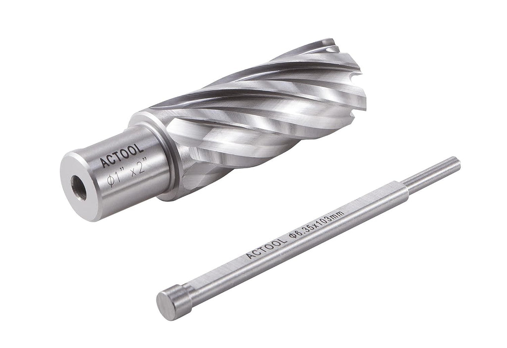 1" Diameter × 2" Depth of Cut HSS ANNULAR Cutter with 3/4'' Weldon Shank