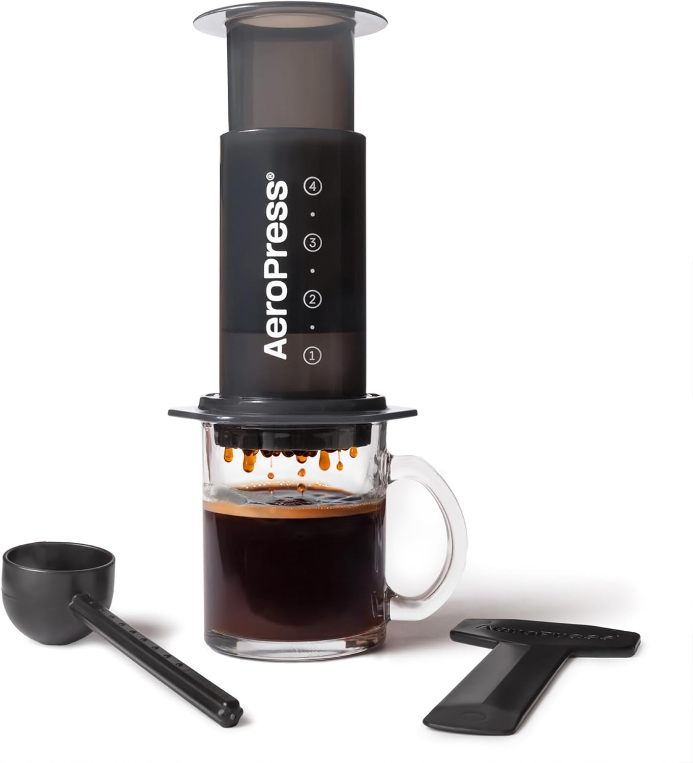 Original Coffee Press - All-in-One French Press, Pour-Over & Espresso Style Manual Brewer, 2 Min Brew for Less