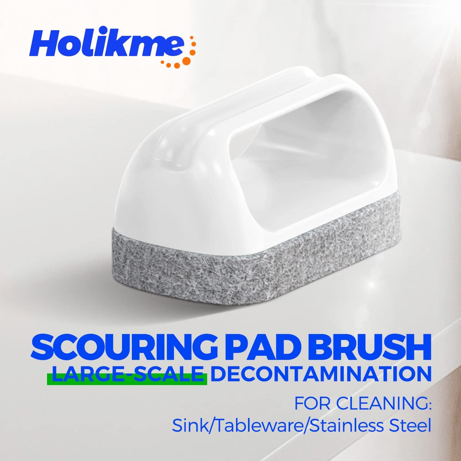 7 Pack Deep Cleaning Brush Set, Scrub Pads with Scraper Tip for Pool Walls, Bathroom, Grout, Floor, Bike, Tub