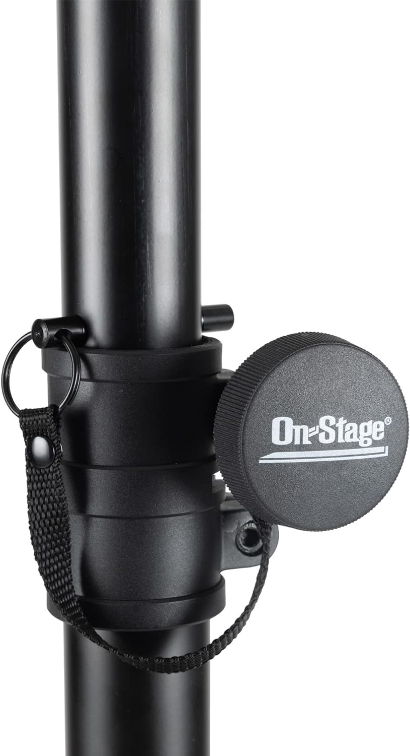 On-Stage SSP7950 All-Aluminum Speaker Stand Pack (Pair of Folding, Portable Stands, Tripod Base, Carry Bag, Height