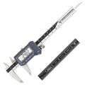 PEC Tools 6 Inch/150mm Absolute Digital Caliper & 6 Inch 4R Rule