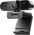 1080p Webcam for pc with Microphone, Auto Focus, with Privacy Cover | Plug & Play USB Computer Camera for Desktop