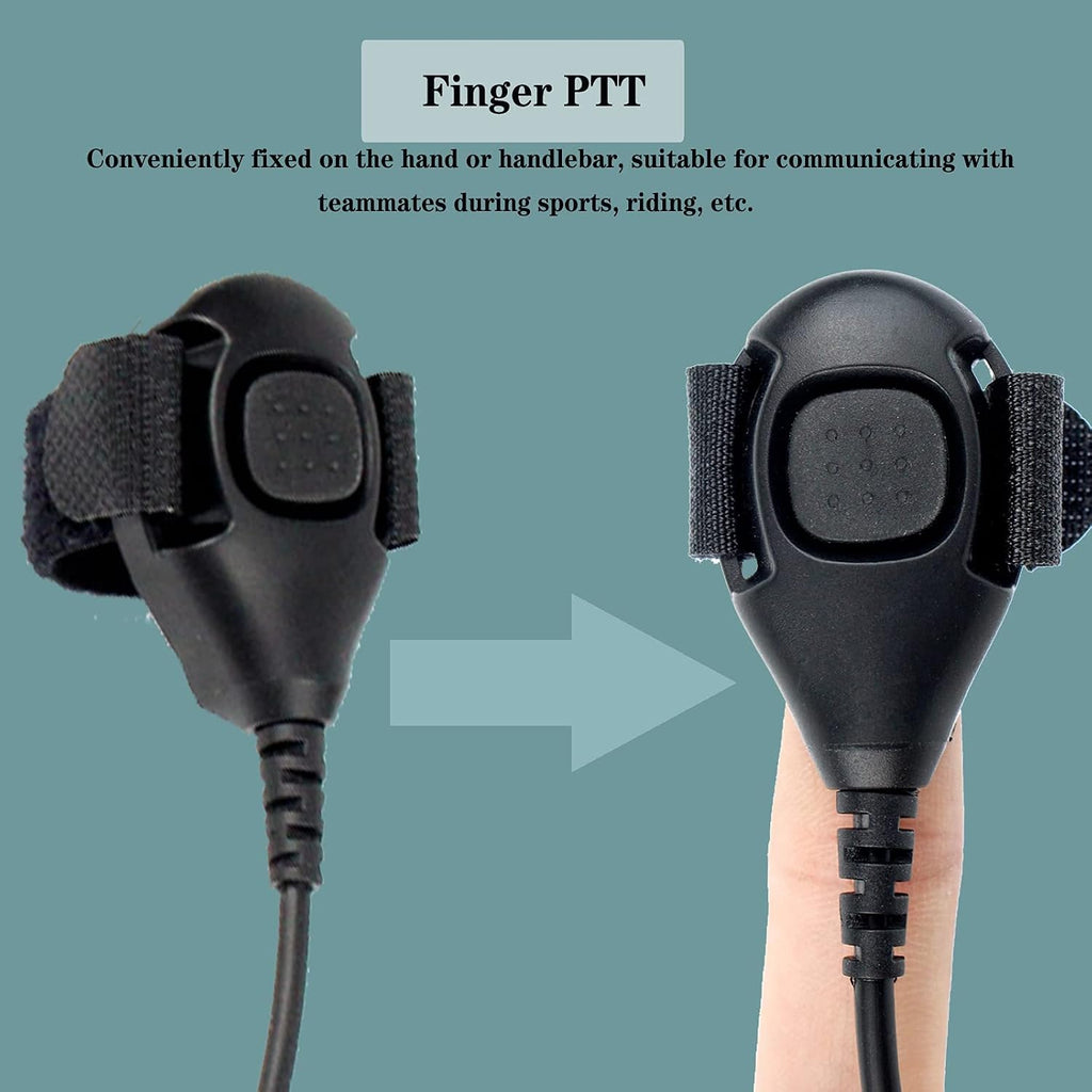 Behind Head Walkie Talkie Headset, for RT22/RT68/RT21/H777/RT68H | with Boom Mic, Compatible with Pxton, Baofeng