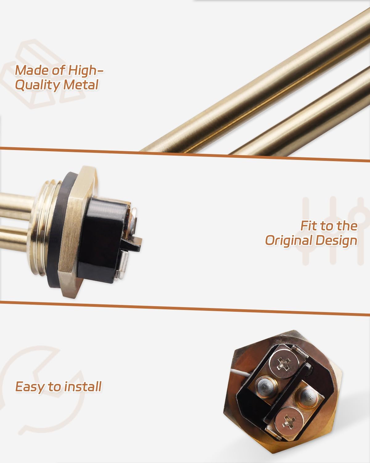 Water Heater Element Fit for Bradford White #265-48642-00 415-48642-00