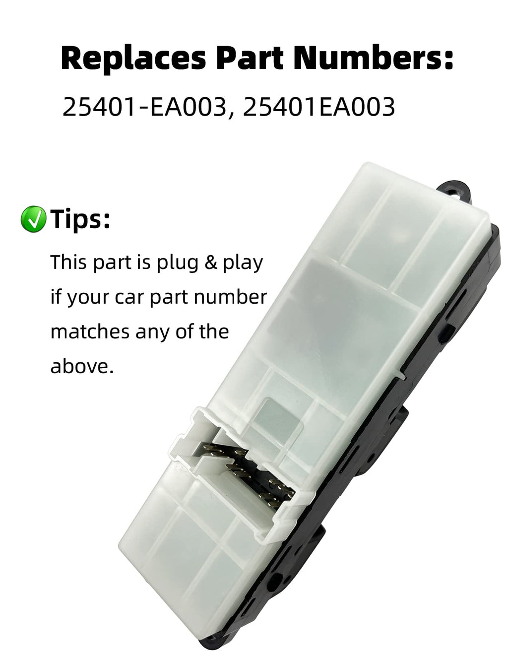 ORIGINSUN 25401-EA003 Master Power Window Switch Front Left Driver Side