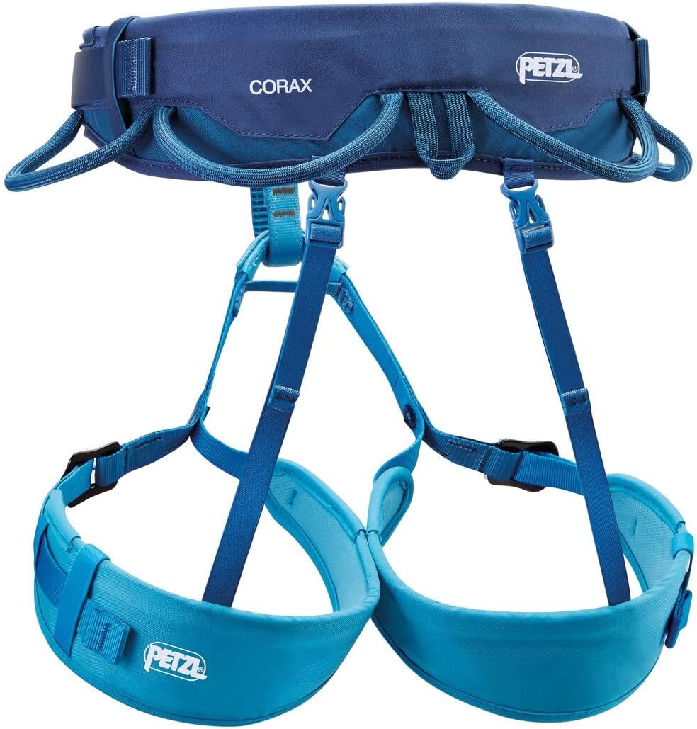 PETZL CORAX Rock Climbing Harness | Versatile & Fully Adjustable Climbing, Ice Climbing & Mountaineering Harness
