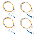 6-Strand LC OS2 Singlemode Pigtail 1.2m, 4-Pack