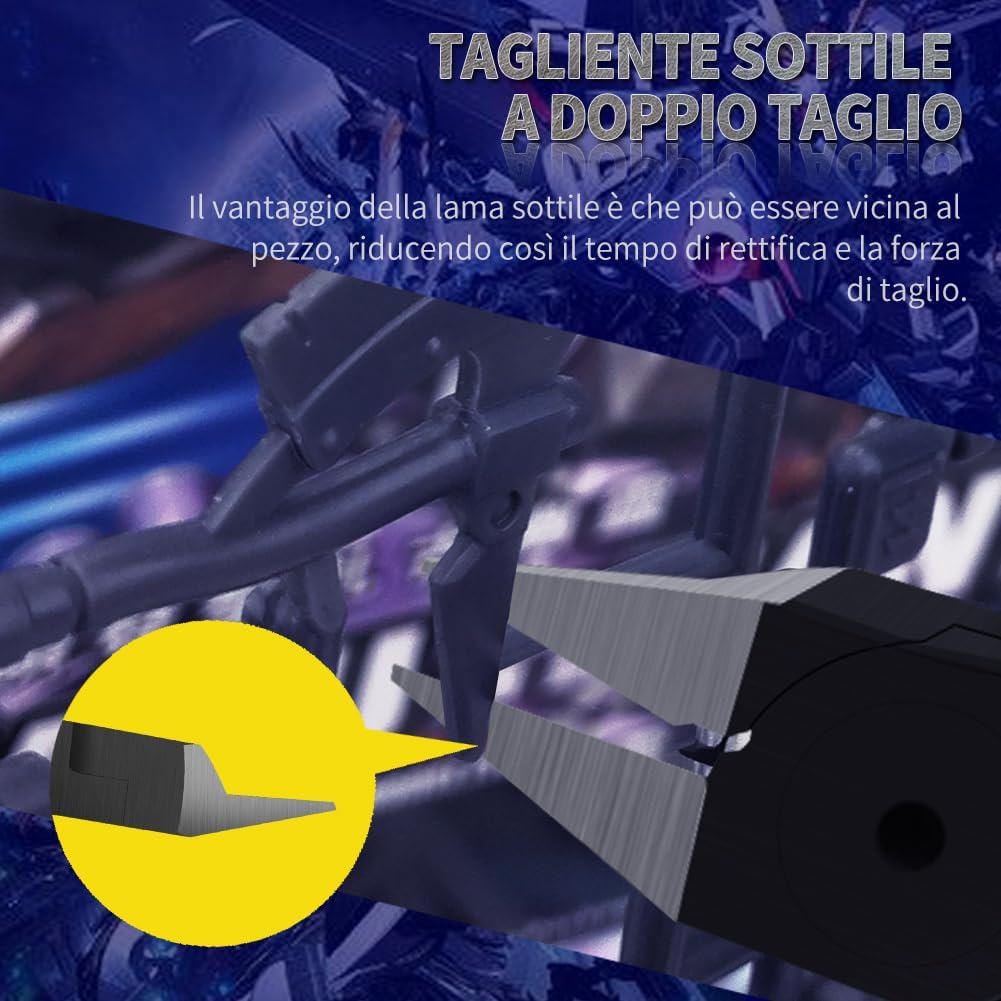 4.7-inch Model Nippers, Ultra-thin Double-edged, Non-slip Grip | Model Accessories, Sprue Cutter for Gundam Building