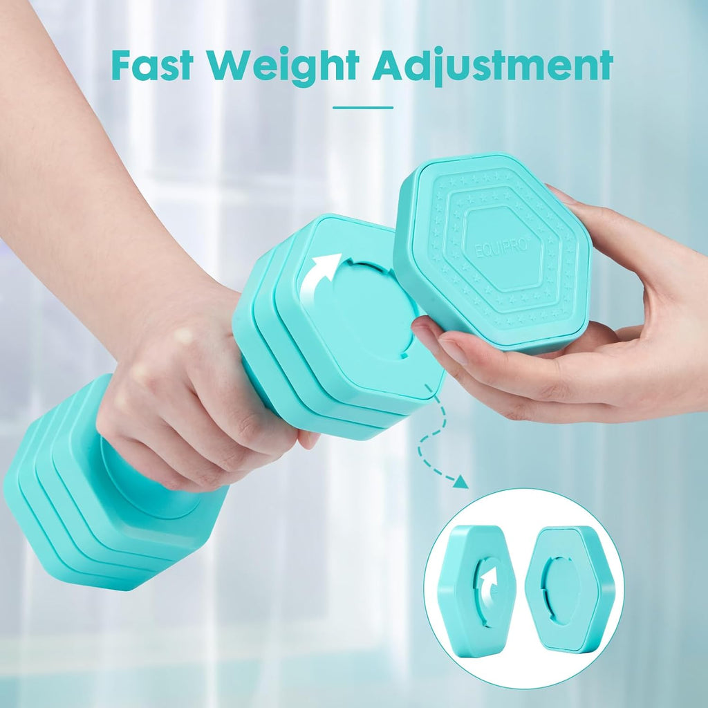 Adjustable Dumbbell Set, 4 in 1 Free Weights Dumbbells Set for Women, Weights for Women at Home, 2lb 3lb 4lb 5lb with