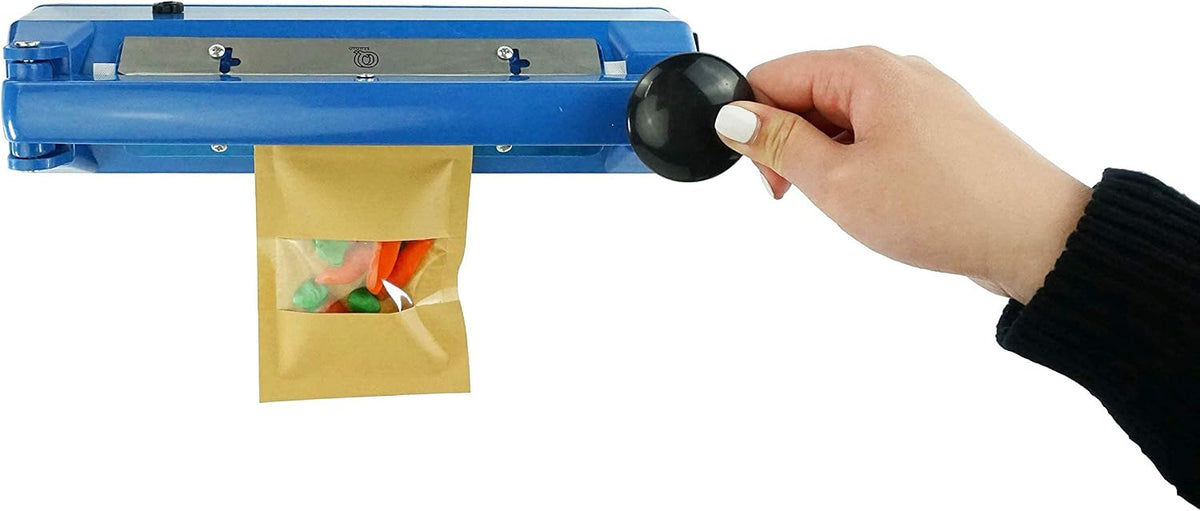 8" Impulse Heat Bag Sealer Mylar Poly Kraft Sealing Machine with Spare Wire Replacement Kit