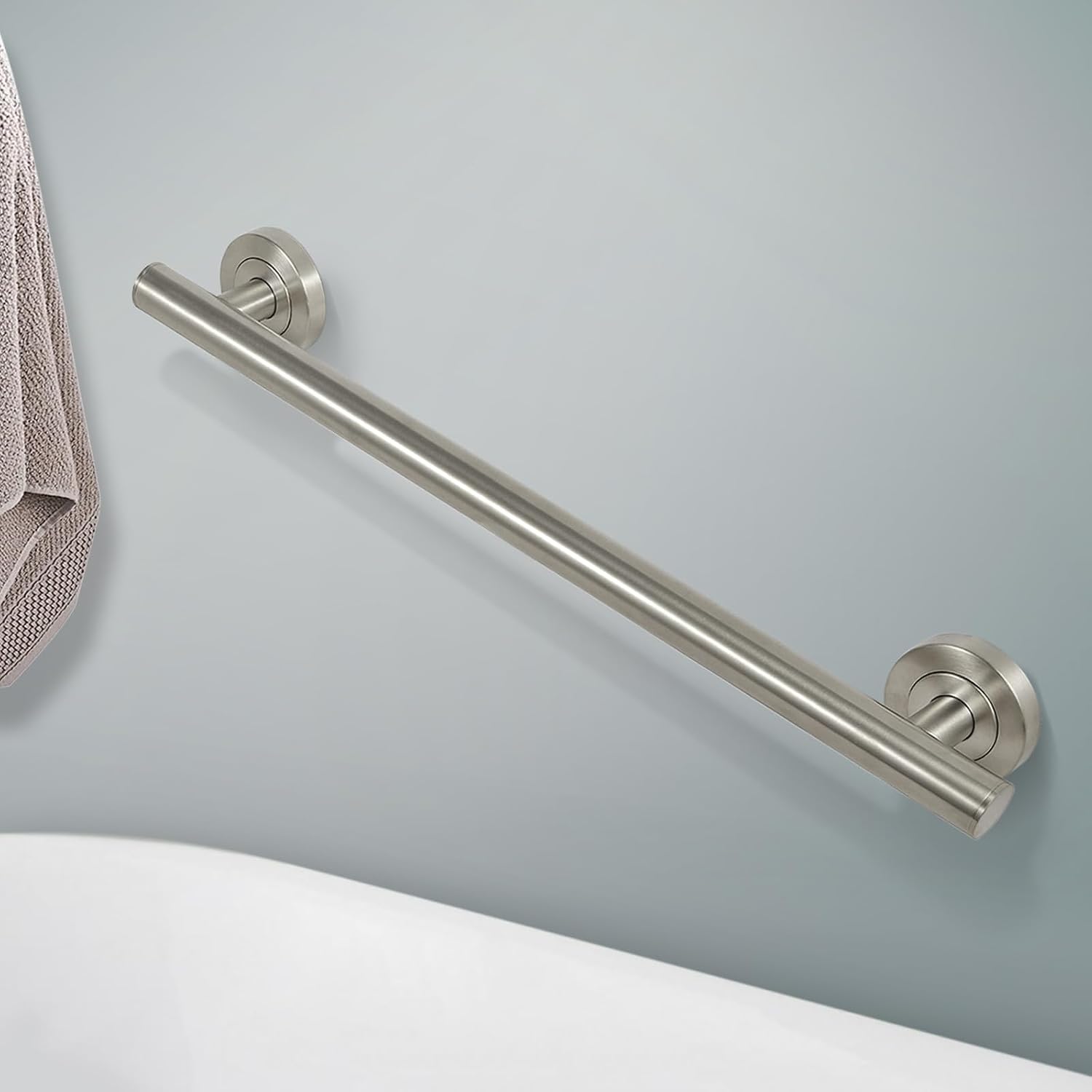 Shower Grab Bar, Modern Set Stainless Steel Handicap Grab Bar for Bathtubs and Showers, Shower Safety Bar for Seniors
