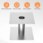 2.36 Inch Retractable Stainless Steel Wall Thimble for Gas Water Heater