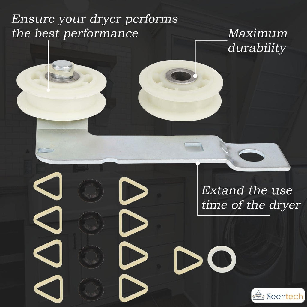 UPGRADED 4392067 Dryer Repair Kit & W10837240 Dryer Idler by Seentech, Includes WPW10314173 Drum Rollermm,661570V