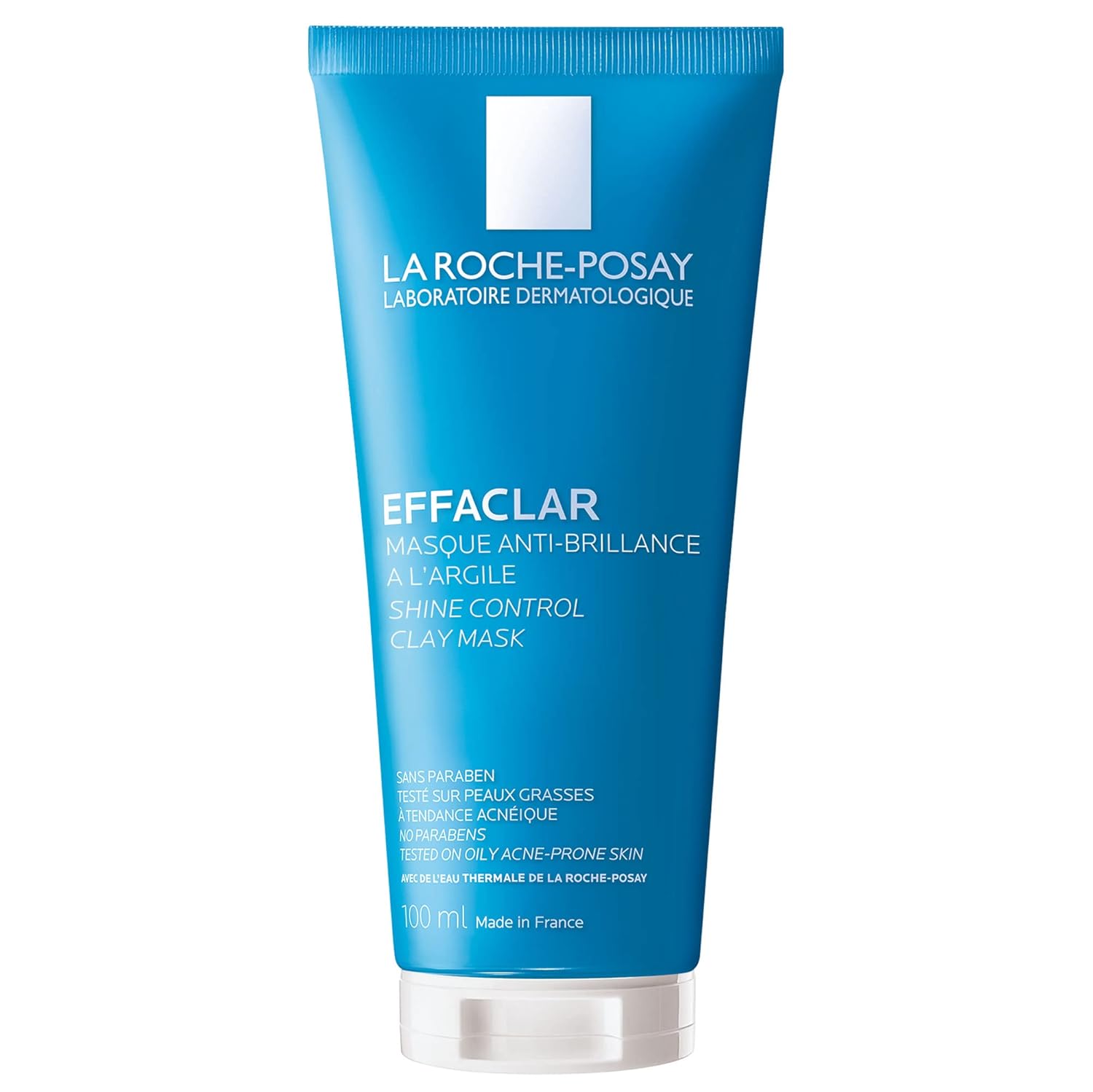 Effaclar Clay Face Mask for Oily Skin, 3.4oz | Clarifying face mask that unclogs pores and controls shine without
