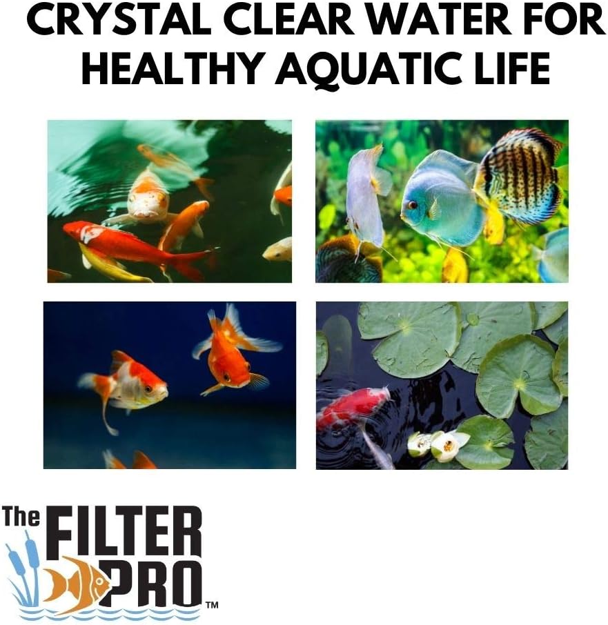 Carbon Fine Filter Media, 3/8" Thick, 12" x 54" Roll, Perfect for Aquariums, Ponds or Water Gardens, Made in USA