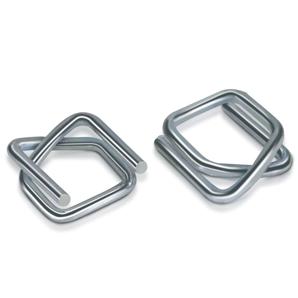 Heavy Duty Galvanized Wire Buckle for 3/4" Width Cord Strapping (Pack of 100)-Wire Buckles with Galvanized Coating