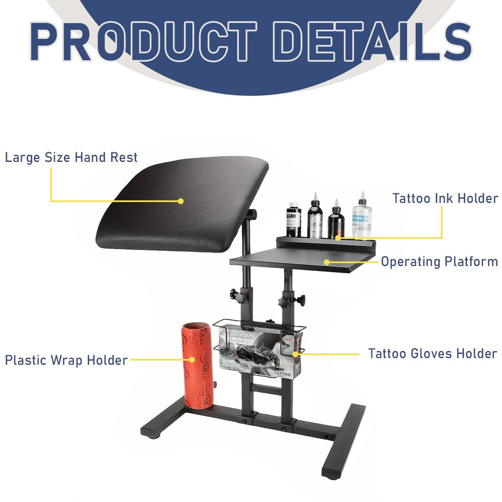 Tattoo Stand, Large Tattoo Armrest Workbench