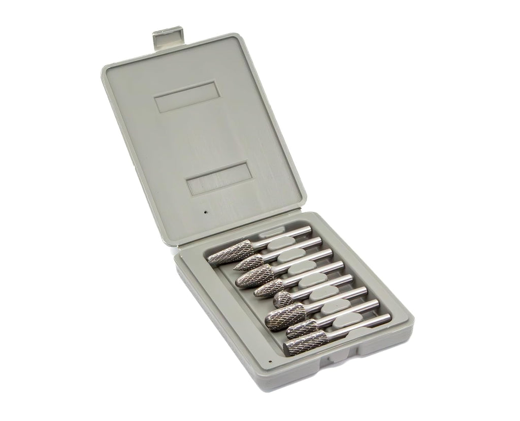 Drill America 8 Piece Carbide Burr Kit, DUL Series