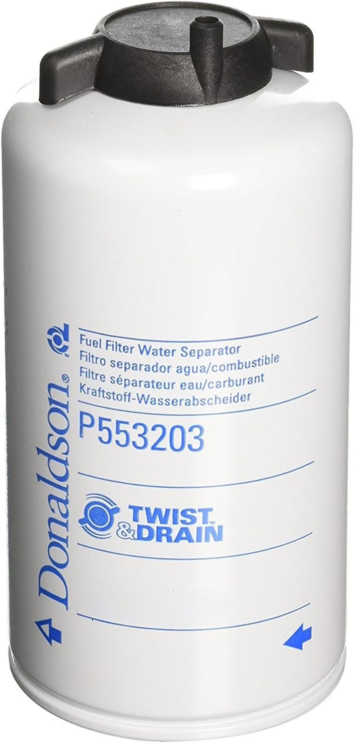Donaldson P553203 Fuel Filter (Water Separator, Spin-on) (Pack of 3)