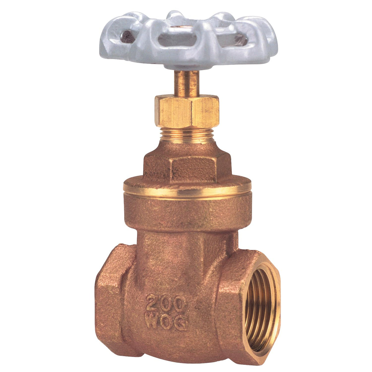 NIBCO Fig No T-I8, 3/4 in. Brass Gate Valve, Brass, Full Port, Threaded