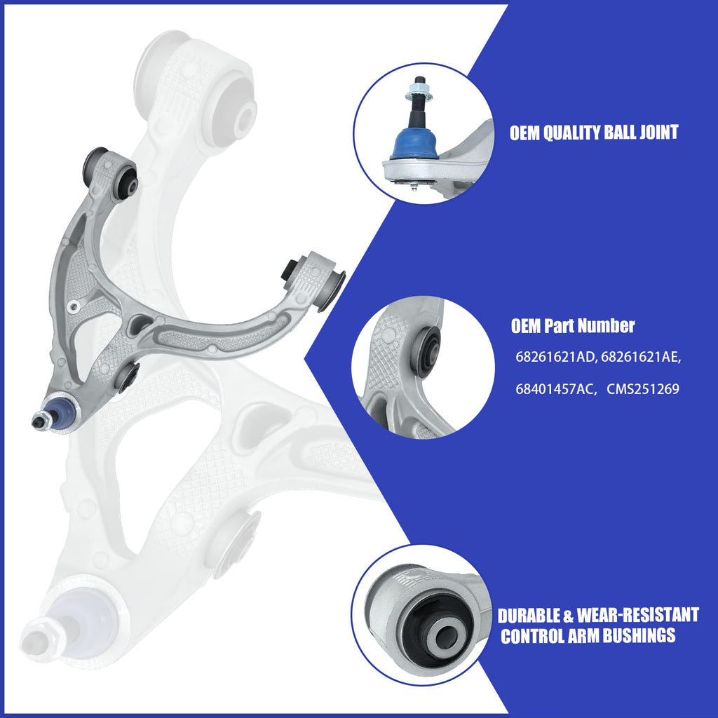 HAWK BROTHER MS251269 Front Lower Control Arm Suspension Kit 1PCS