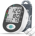Blood Pressure Monitor, Bp Machine with Large Upper Arm Cuff of 8.7-17.3 Inches, Large Screen, Total 198 Memories for
