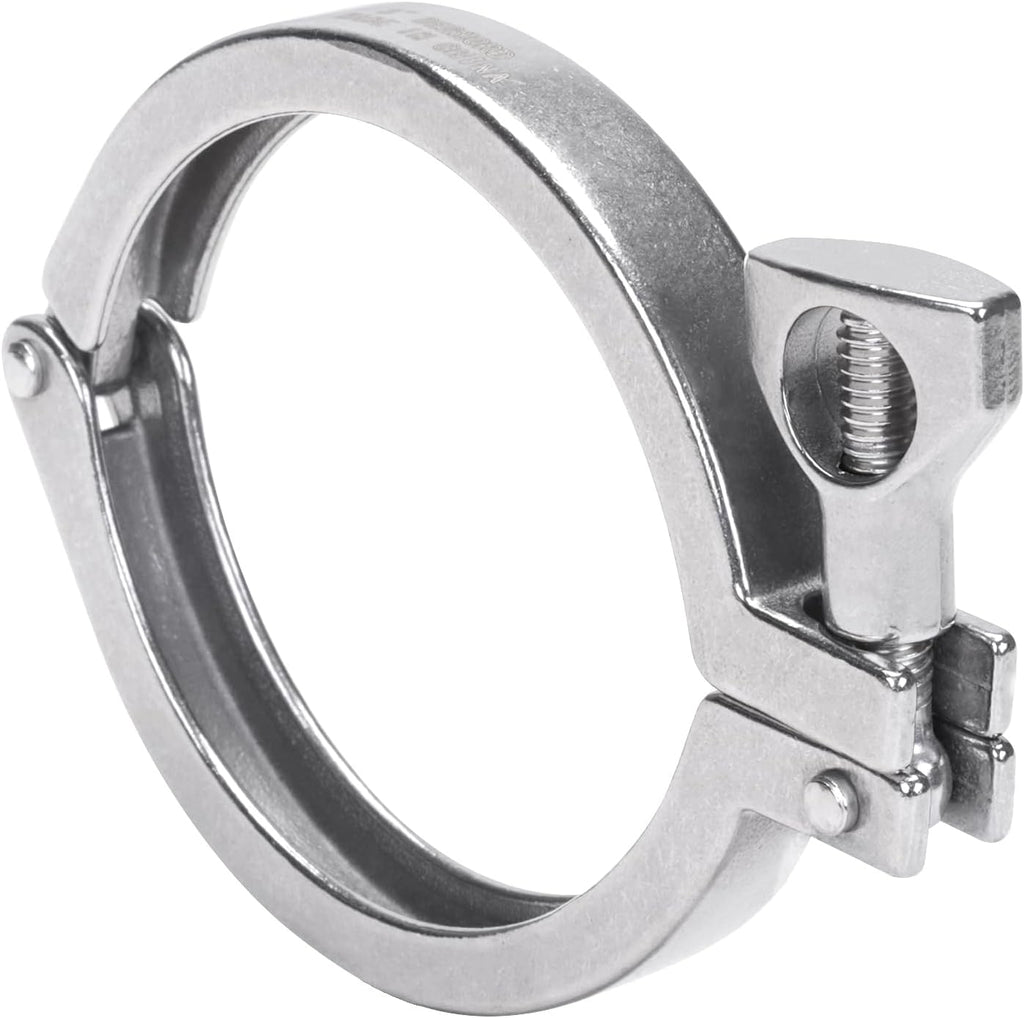 DERNORD Stainless Steel Sanitary Clamp Single Pin Tri Clamps Clover (Tube OD: 3")