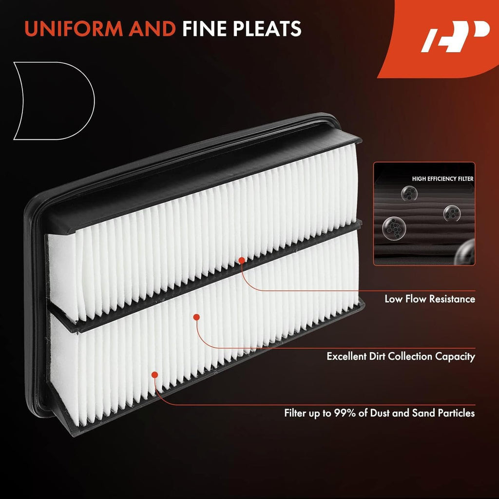 2-PC Engine & Cabin Air Filter with Activated Carbon Compatible with Honda Pilot 2016-2022, Passport 2019-2022