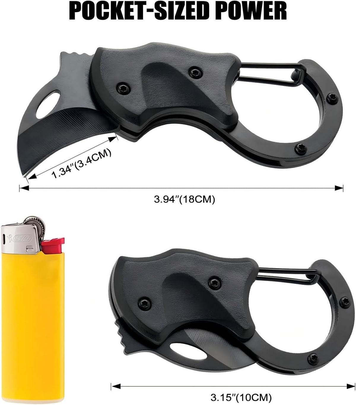 Keychain Tool - Mini Box Cutter, Compact EDC & Package Opener for Men, Multi-Function Camping Fishing Hiking Gadget