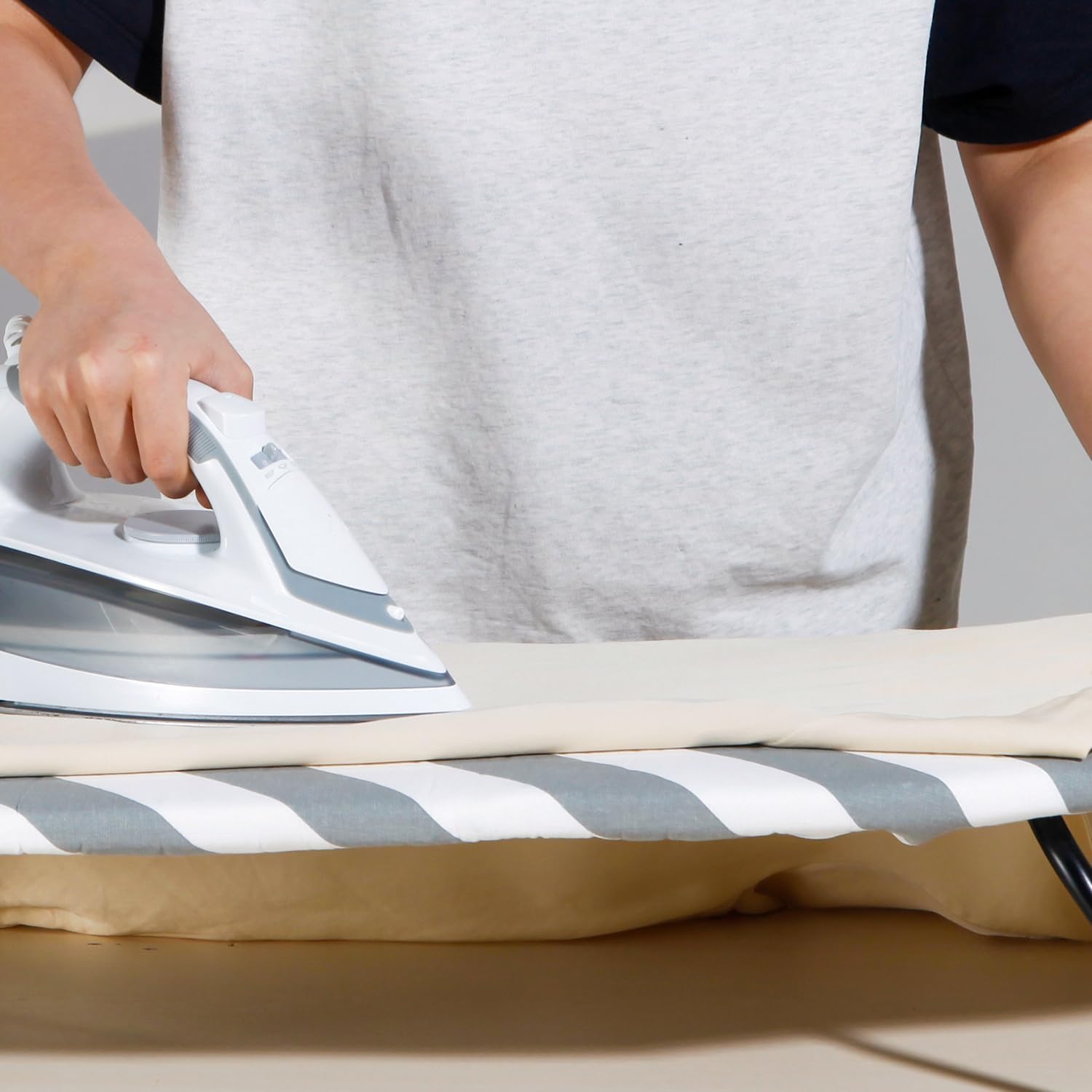 12.5"x32" Small Ironing Board Cover and Pad,Extra Thick Padding | Scorch and Stain Resistant,Adjustable Elastic