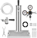 Single Tap Kegerator Tower Kit, Stainless Steel Beer Conversion Kit