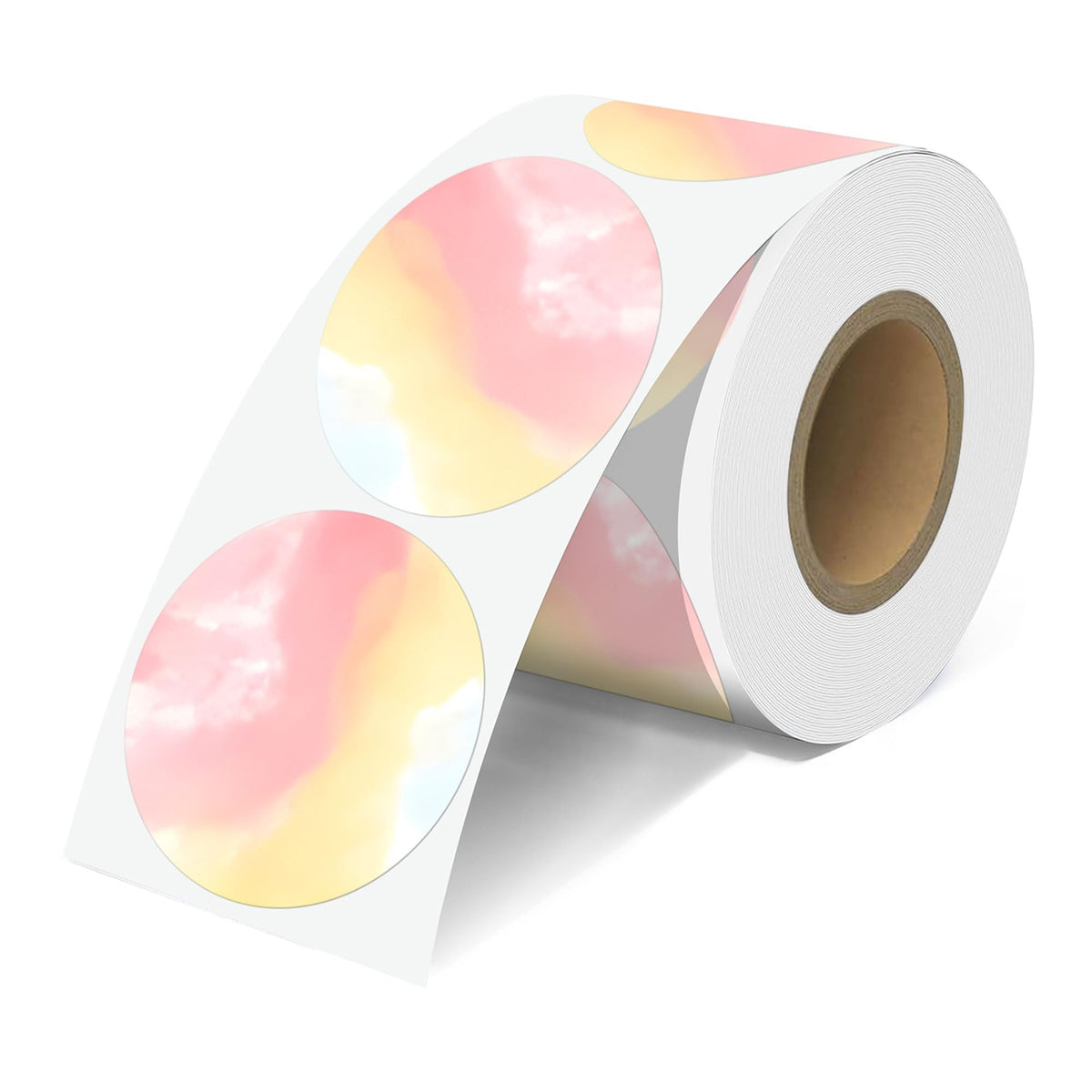 2'' Rainbow Thermal Labels, 500pcs Round Thermal Printer Labels