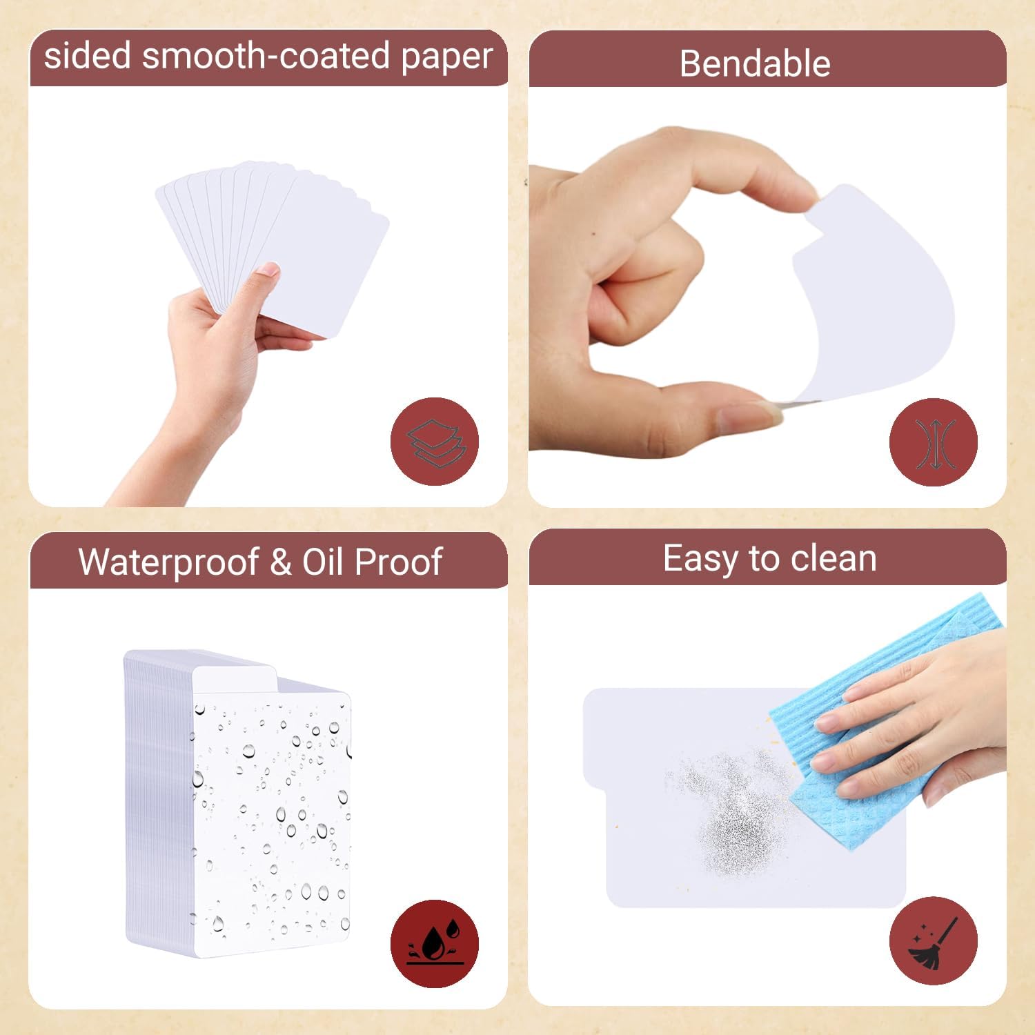 200PCS Sports Trading Card Dividers Vertical for Card Box | White Paper Cards Divider for Standard MTG/TCG/PKMN/Game