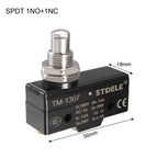 uxcell TM-1307 SPDT 1NO+1NC Panel Mount Snap Button Type Micro Limit Switch Screw Terminals