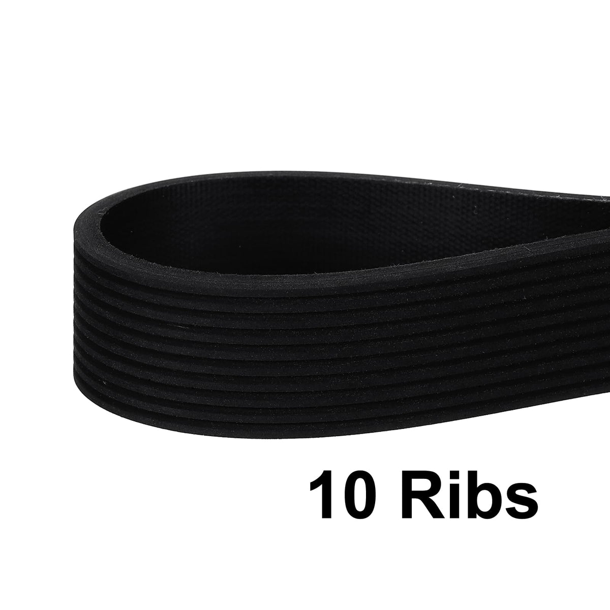 uxcell 2Pcs 520J10 PJ V-Ribbed Belt 10 Ribs 52" L x 0.92" W x 0.14" H, EPDM