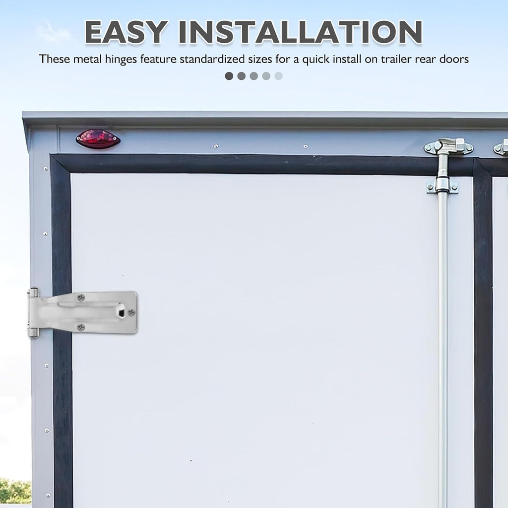 Stainless Steel Trailer Hinges for Rear Doors, Heavy Duty Marine Grade