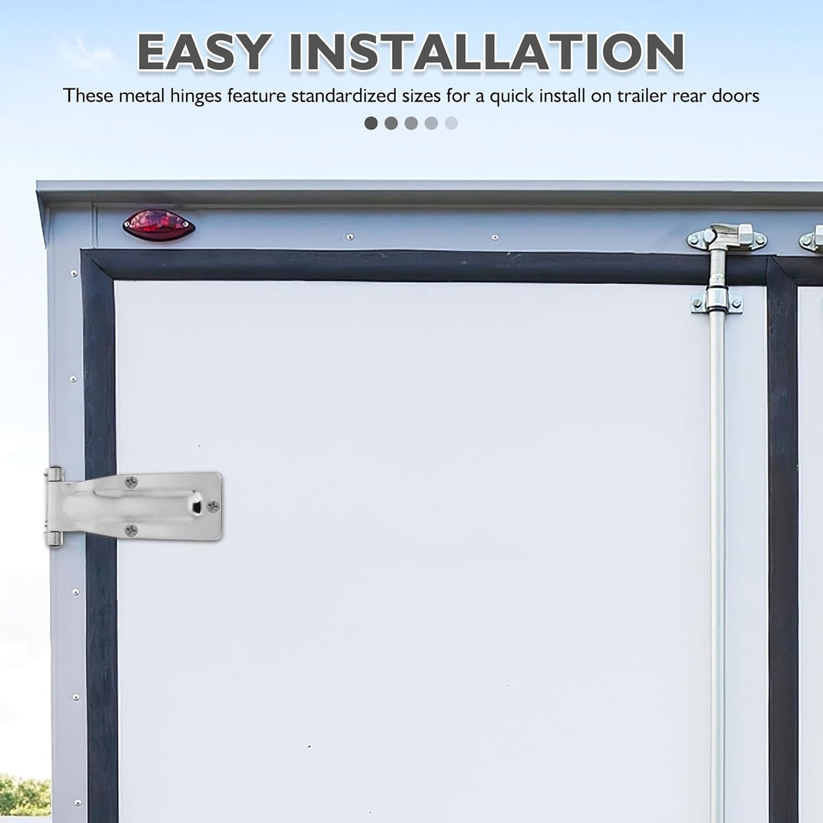 Stainless Steel Trailer Hinges for Rear Doors, Heavy Duty Marine Grade