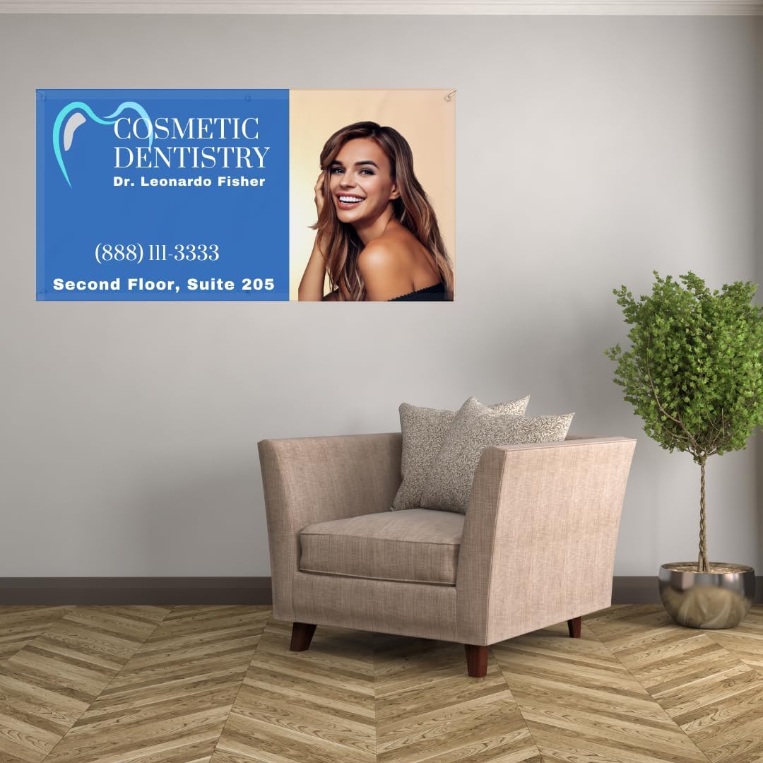 Custom Indoor or Outdoor Heavy Duty Vinyl Banner for Business, Birthdays, Holidays, & Special Events (13 Ounces)