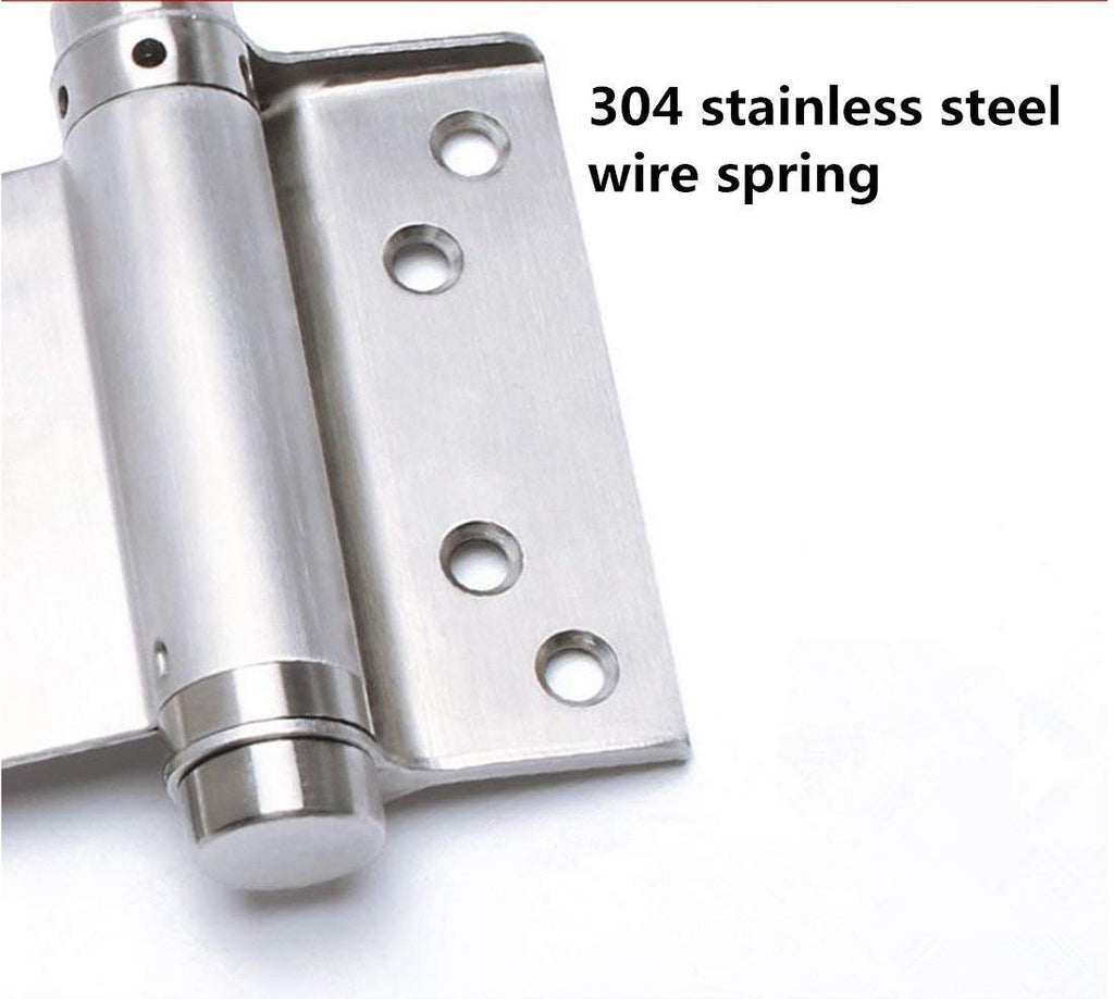 5 Inch 304 Stainless Steel Double Action Spring Hinges, 1 Pair