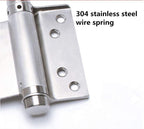 5 Inch 304 Stainless Steel Double Action Spring Hinges, 1 Pair