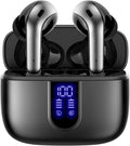 Bluetooth Headphones True Wireless Earbuds 60H Playback LED Power Display Earphones with Wireless Charging Case IPX5